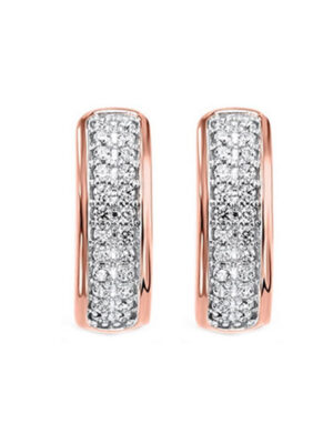 10KT ROSE GOLD DIAMOND (1/4CTW) EARRING