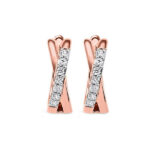 10KT ROSE GOLD DIAMOND (1/6CTW) EARRING