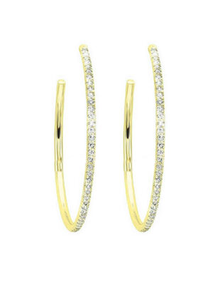14KT YELLOW GOLD DIAMOND (1/10 CTW) EARRING