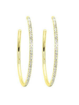 14KT YELLOW GOLD DIAMOND (1/8CTW) EARRING