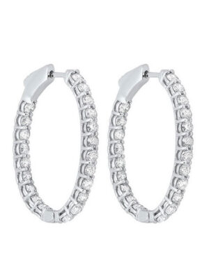 14KT WHITE GOLD DIAMOND (1CTW) EARRING