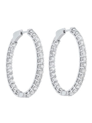 14KT WHITE GOLD DIAMOND (5 1/5CTW) EARRING