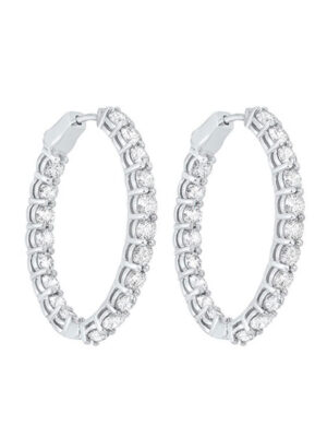 14KT WHITE GOLD DIAMOND (7CTW) EARRING
