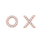 10KT ROSE GOLD DIAMOND (1/20 CTW) EARRING