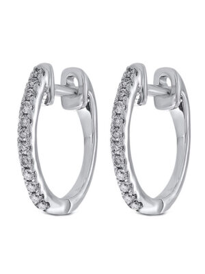 10KT WHITE GOLD DIAMOND (1/10 CTW) EARRING