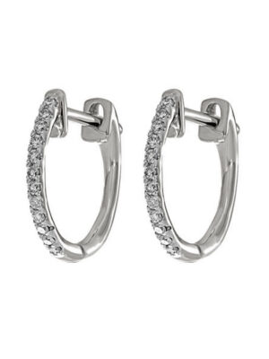 10KT WHITE GOLD DIAMOND (1/10 CTW) EARRING
