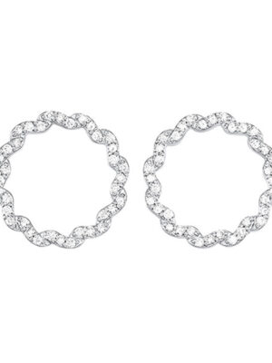 14KT WHITE GOLD DIAMOND (1CTW) EARRING
