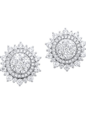 14KT WHITE GOLD DIAMOND (1CTW) EARRING