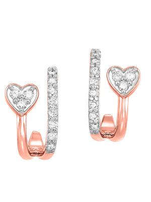 10KT ROSE GOLD DIAMOND (1/4CTW) EARRING