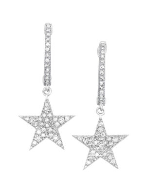 10KT WHITE GOLD DIAMOND (1/4CTW) EARRING