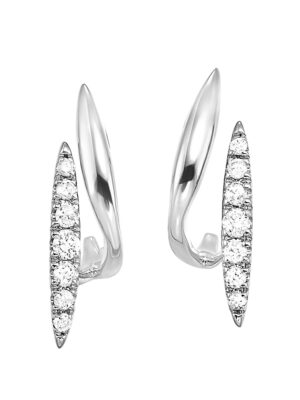 10KT WHITE GOLD DIAMOND (1/5CTW) EARRING