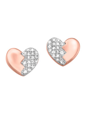 10KT ROSE GOLD DIAMOND (1/8CTW) EARRING