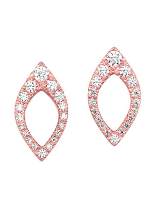 14KT ROSE GOLD DIAMOND (1/4CTW) EARRING
