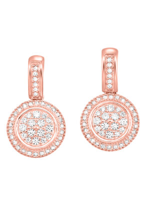 14KT ROSE GOLD DIAMOND (1/4CTW) EARRING