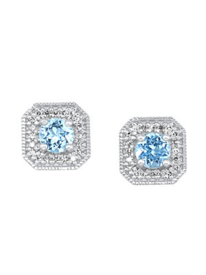 10KT WHITE GOLD DIAMOND (1/10 CTW) EARRING