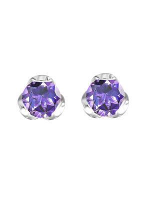 SILVER AMETHYST (1/2 CTW) EARRING