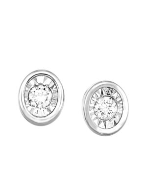 14KT WHITE GOLD DIAMOND (1/6CTW) EARRING