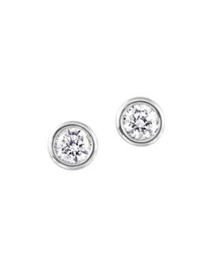 14KT WHITE GOLD EARRING