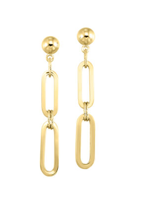 14KT YELLOW GOLD EARRING