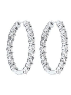 14KT WHITE GOLD DIAMOND (2CTW) EARRING