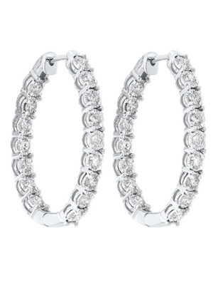 14KT WHITE GOLD DIAMOND (1CTW) EARRING