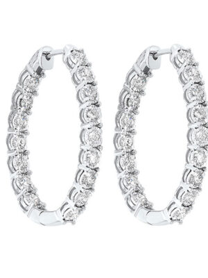 14KT WHITE GOLD DIAMOND (1/2CTW) EARRING