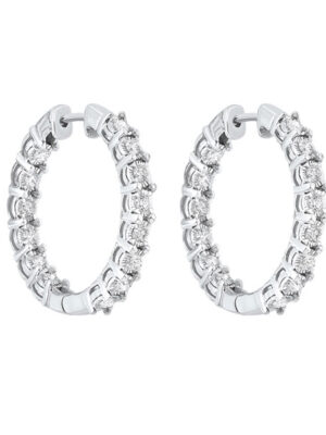 14KT WHITE GOLD DIAMOND (2CTW) EARRING