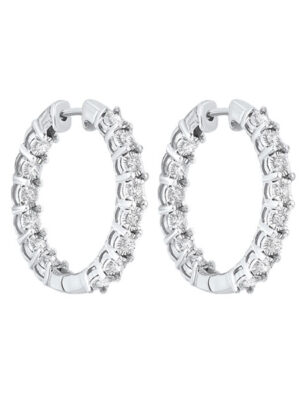 14KT WHITE GOLD DIAMOND (1/2CTW) EARRING