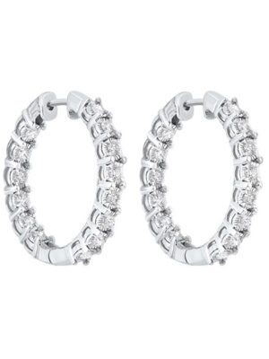 14KT WHITE GOLD DIAMOND (3CTW) EARRING