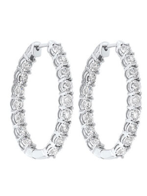 14KT WHITE GOLD DIAMOND (3CTW) EARRING