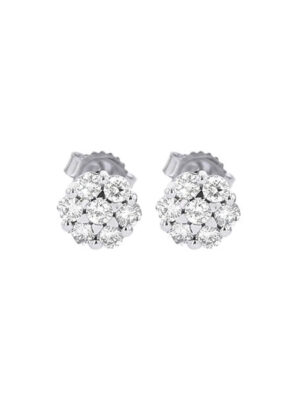 14KT WHITE GOLD DIAMOND (1/10 CTW) EARRING