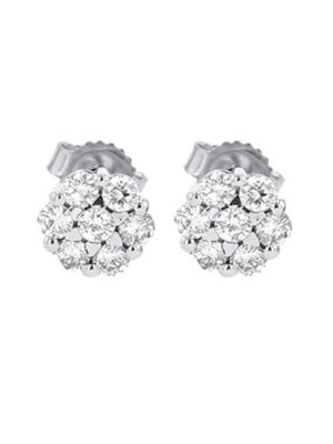 14KT WHITE GOLD DIAMOND (1/3CTW) EARRING