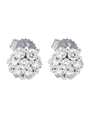 14KT WHITE GOLD DIAMOND (1/2CTW) EARRING