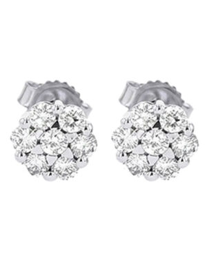 14KT WHITE GOLD DIAMOND (3/4CTW) EARRING