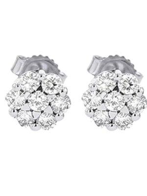 14KT WHITE GOLD DIAMOND (1CTW) EARRING