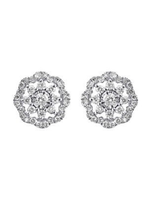 14KT WHITE GOLD DIAMOND (1/3CTW) EARRING