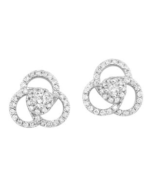 14KT WHITE GOLD DIAMOND (1/3CTW) EARRING