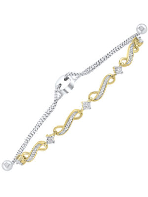 SILVER DIAMOND (1/8CTW) BRACELET