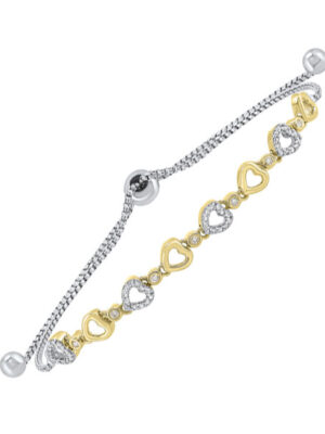 SILVER DIAMOND (1/8CTW) BRACELET