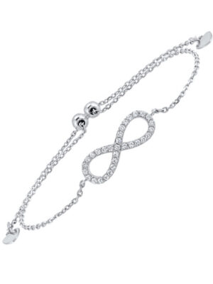 SILVER CUBIC ZIRCONIA BRACELET