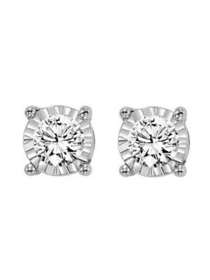 14KT WHITE GOLD DIAMOND (1CTW) EARRING