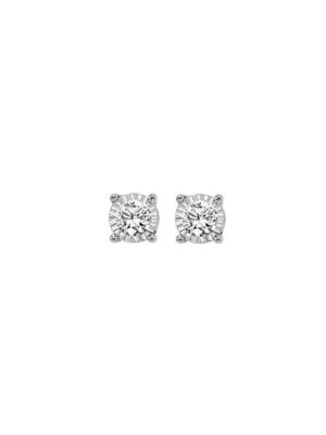 14KT WHITE GOLD DIAMOND (1/6CTW) EARRING