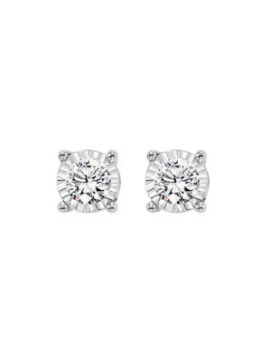 14KT WHITE GOLD DIAMOND (1/2CTW) EARRING