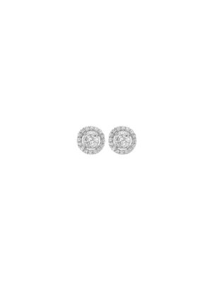 14KT WHITE GOLD DIAMOND (1/10 CTW) EARRING