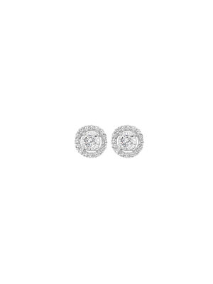 14KT WHITE GOLD DIAMOND (1/6CTW) EARRING