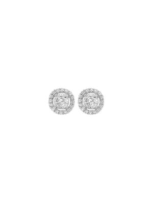 14KT WHITE GOLD DIAMOND (1/4CTW) EARRING