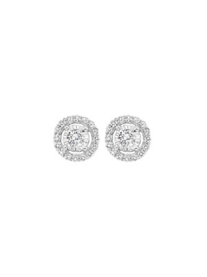 14KT WHITE GOLD DIAMOND (1/2CTW) EARRING