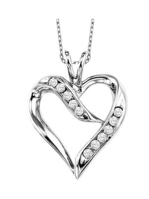 SILVER DIAMOND (1/50 CTW) PENDANT