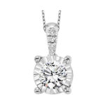 14KT WHITE GOLD DIAMOND (1/4CTW) PENDANT
