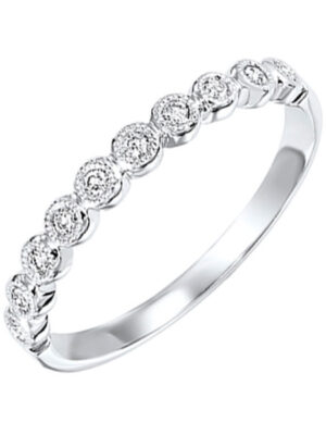 10KT WHITE GOLD DIAMOND (1/10 CTW) RING